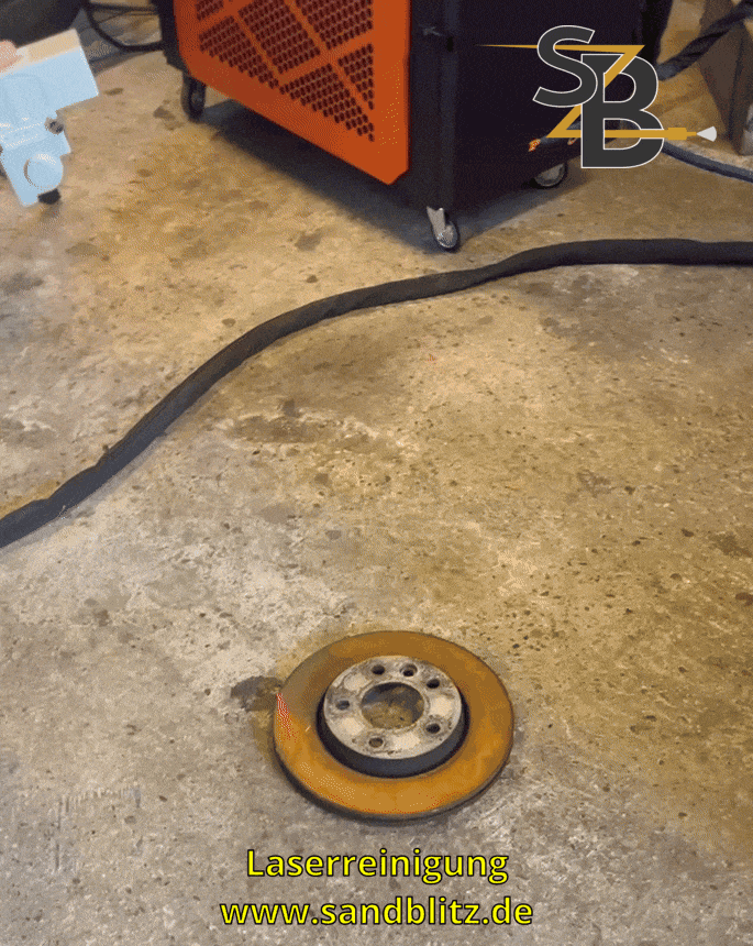 laserreinigung zur Entrostung von Metall www.sandblitz.de